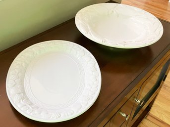 A Pair Of Italian Ceramic Serving Platters