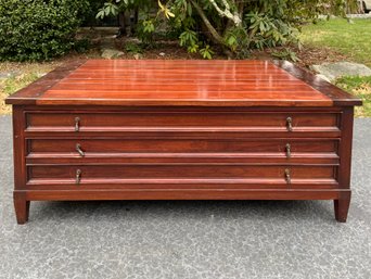 South Cone Large Wood Coffee Table Or Flat File