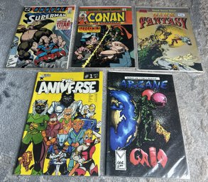 Vintage High Grade Comic Book Lot- 1st Issues And 25-cent Cover Conan The Barbarian