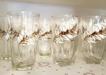 A Collection Of Vintage Glassware Including Possible Silver Rimmed Dorothy Thorpe (See Final Photo In Gallery)