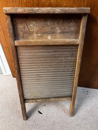 Antique Washboard With Wood Frame - National Washboard Co.