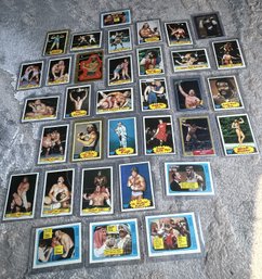 Large Lot Of Original 1980s WWF Wrestling Trade Cards- Includes Rookies Of Many Major Stars
