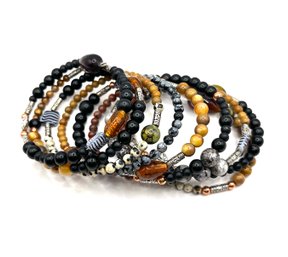 Bohemian Style Multi-layer Springy Beaded Bracelet