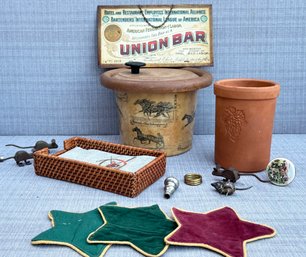 An Equestrian Ice Bucket, A Vintage Metal Sign, And More Fabulous Bar-ware