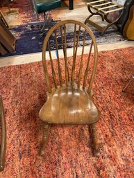 Vintage Wooden S Bent BROS  Rocking Chair Smaller Then Typical Size