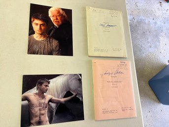 PICS W/ AUTOGRAPHS DANIEL RADCLIFF HARRY POTTER STAR - Vintage 70's Family Affair Signed Scripts Leaf Garritt