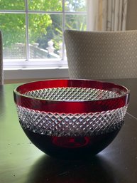 Gorgeous John Rocha Waterford Ruby Red Bowl