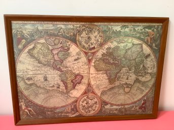 ORBIS TERRAE COMPENDIOSA DESCRIPTIO Framed Map