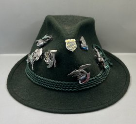 Green German Octoberfest Fedora Hat