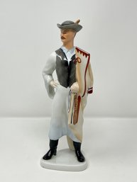 Vintage Aquincum Budapest Porcelain Man Figurine