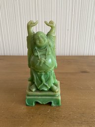 Green Chinese Buddha Statue