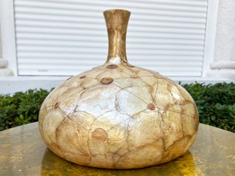 An Elegant Capiz Vase