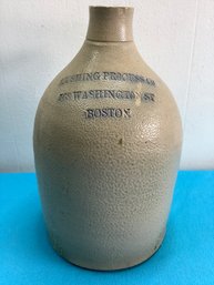 Cushing Process Co Pottery Jug