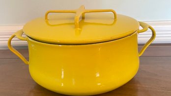 A Yellow DANSK Pot With Lid International Design Ltd. IHQ France