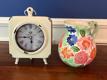 Clock And Pitcher