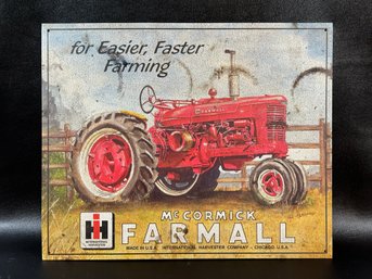 Barn Find! Reproduction Tin Advertisement, McCormick Farmall