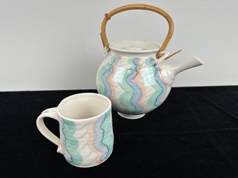 Tea Pot And Mug Set