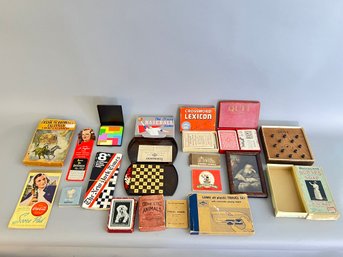 Large Lot Of Vintage Games, Paper Products, Display Items, Etc.