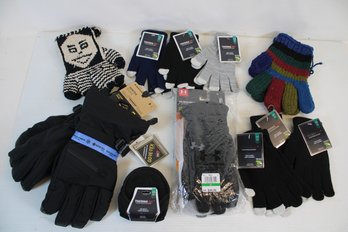 Mixed Lot Of New Snow Gloves And Earmuffs