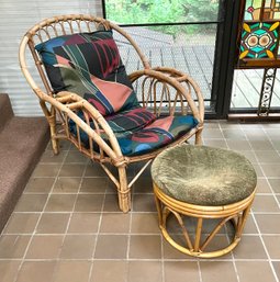 Vintage BOHO Bamboo And Rattan Chair - Chair 1