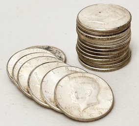 1964 Kennedy Half Dollars - 20 Pieces