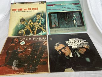 Four Assorted Vintage Jazz Vinyl LP Records