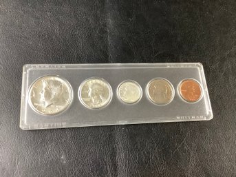 1964 US Proof Set In Hard Plastic Holder (5 Coins)