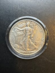 1945 Walking Liberty Silver Half Dollar