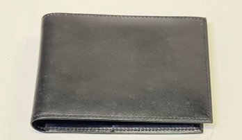 Swank Black Leather Bifold Wallet With Flip - Up Identification Card - From A Salesman's Display Case - Lot 9