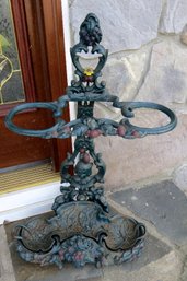 Heavy Cast Metal Painted Umbrella Stand