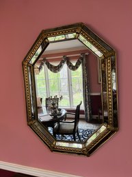 Vintage LaBarge Italian Hollywood Regency Gold Gilt Wood Wall Mirror Mid Century