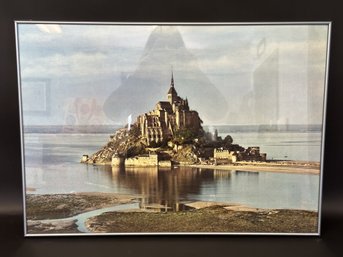 Vintage Art Photo, Mont St. Michel