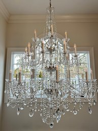 Incredible Large Foyer Crystal Chandelier