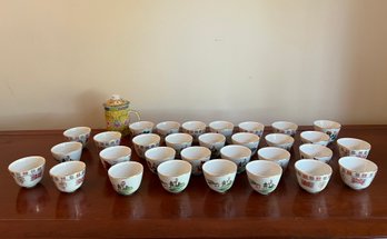 Large Collection Of Oriental Tea Cups