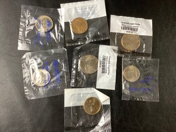 Set Of 1979 Susan B Anthony Dollars Set Of Sacagawea Dollars & Set Of Kennedy Half Dollars (7 Coins)