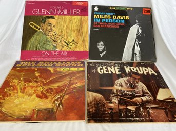 Four Assorted Jazz Vintage Vinyl LP Records (group 2)