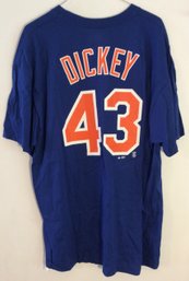 Majestic New York Mets R.A. Dickey T-Shirt Size XL New Without Tags