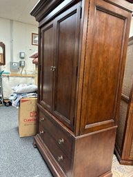 Beautiful Bassett Armoire With Two Drawers