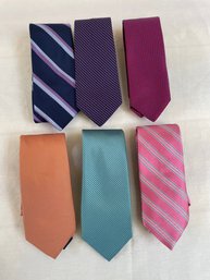 3 Faconnable And 3 Brooks Brothers Ties