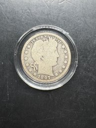 1897 Barber Silver Quarter