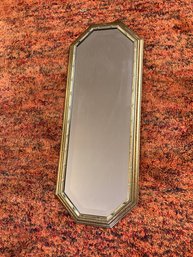 Hanging Wall Mirror Gold Borders Made In Italy