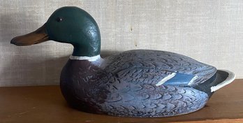 Hand Painted Wooden Duck