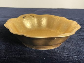 Vintage Bavaria Pickard All Over Gold Encrusted Floral Bowl