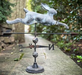 A Garden Weathervane - Running Rabbit - AS IS