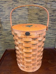 Peterboro Basket Company, Insulated Picnic Basket.' Blooming Grove Hunting And Fishing Club'