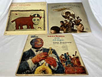 Dizzy Gillespie, Louis Armstrong Vintage Vinyl LP Records