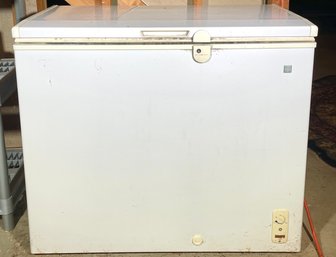 A GE Casket Freezer