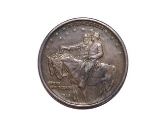 1925 Stone Mountain Confederate Half Dollar 90 Percent Silver Coin