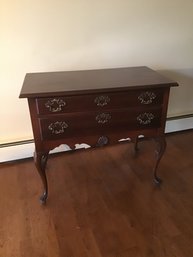 Queen Ann Style Mahogany Lowboy