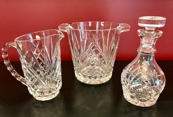 Trio Of Stunning Crystal Bar Accessories